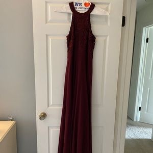 Maroon Lulu’s Bridesmaid Dress Small